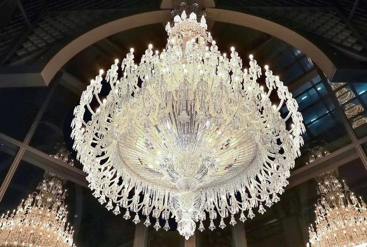 Aniana: Grand Foyer Chandelier - Elegant Lobby Lighting - Two-Story Foyer Pendant