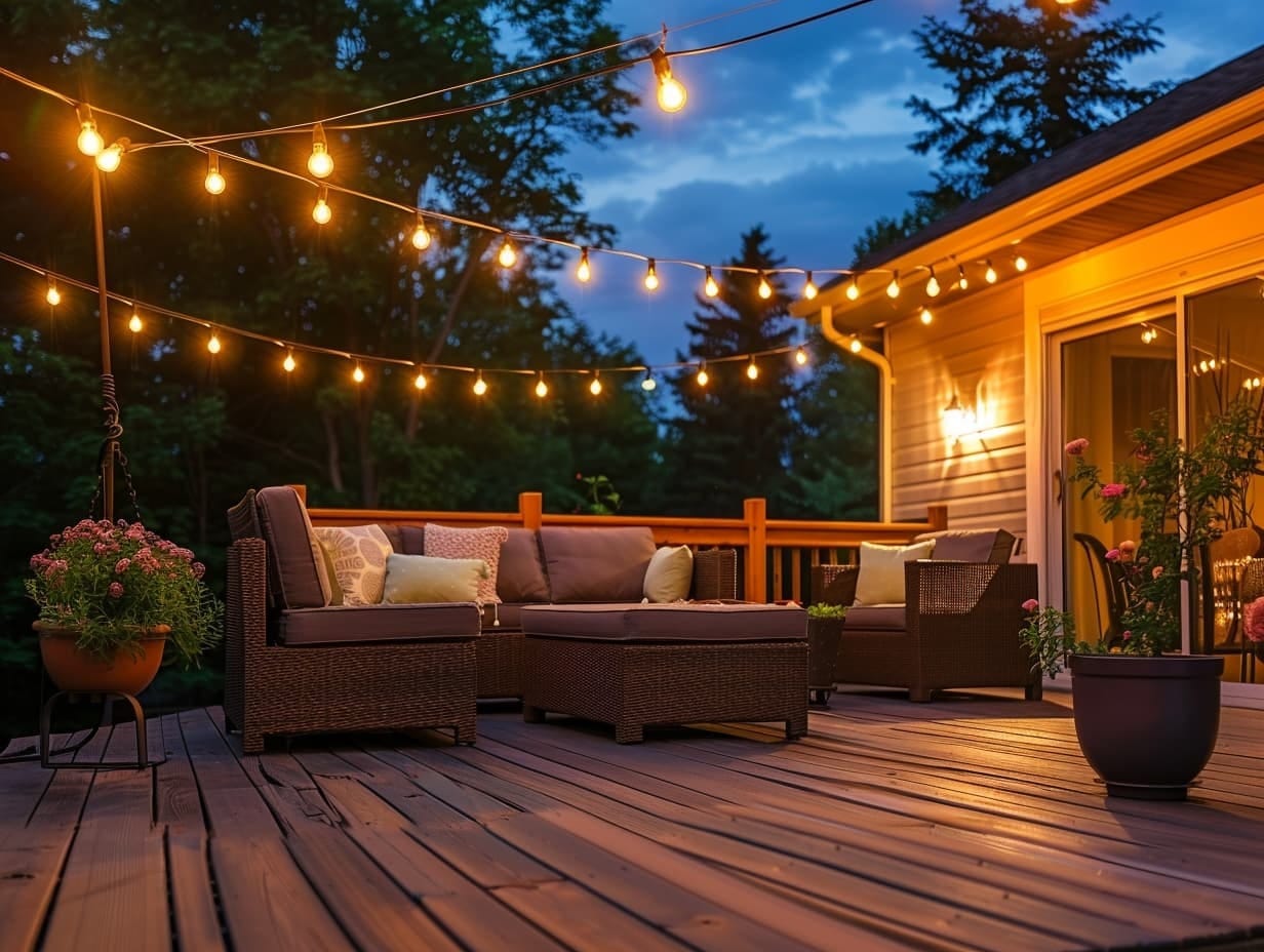 Surprising Outdoor Lights For A Deck Photos